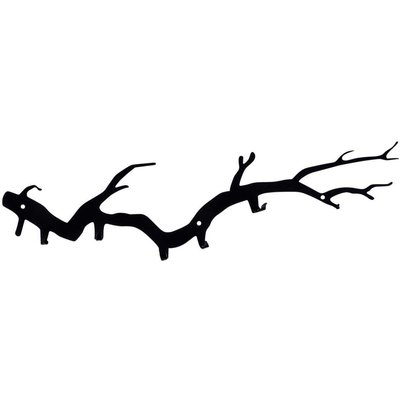 Patère en métal noir Bough HANAH HOME