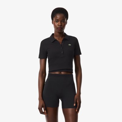 Short cycliste taille haute microfibre LACOSTE