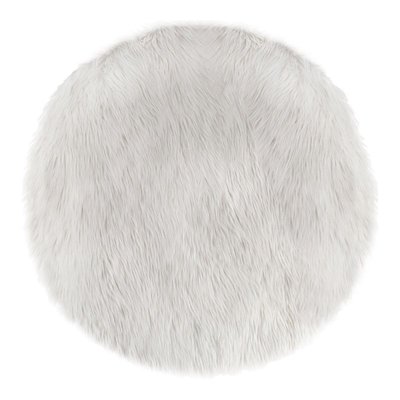 Tapis Rond Fausse Fourrure ATMOSPHERA
