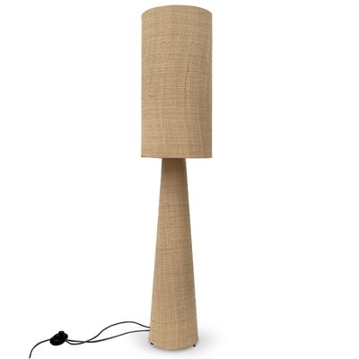 Lampadaire en raphia à bord naturel OPJET