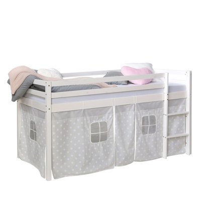 Lit mi-haut étoiles 90x200 avec matelas HOMESTYLE4U
