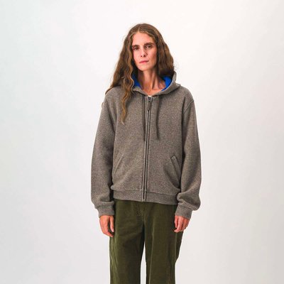 Gilet à capuche zippé en laine mélangée MARCUS BENSIMON