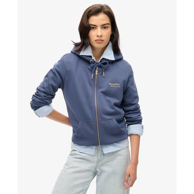 Sweat à capuche zippé à logo Essential SUPERDRY