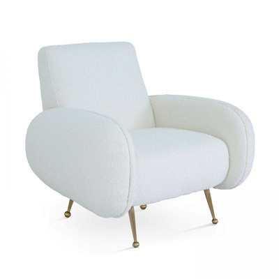 Fauteuil en bouclette vintage, SVEN OVIALA