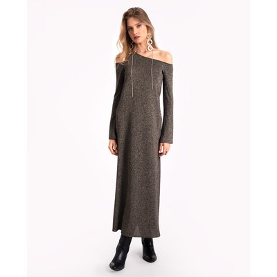 Robe longue en tricot avec paillettes THE-ARE