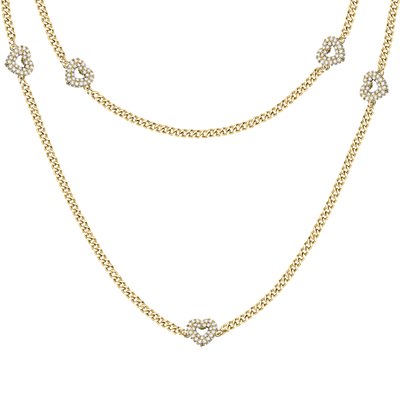 Collier en acier et cristaux INCONTRI MORELLATO
