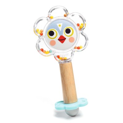 Hochet miroir BabyFlower collection Baby Blanc DJECO