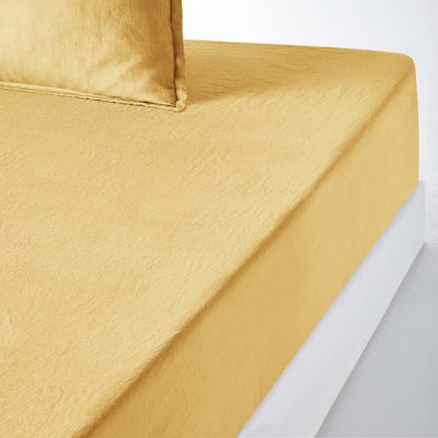 Drap housse lin lavé, bonnet 35 cm, Linot LA REDOUTE INTERIEURS