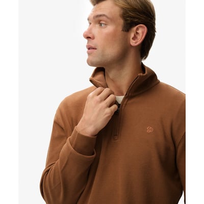 Pull côtelé à demi-zip SUPERDRY