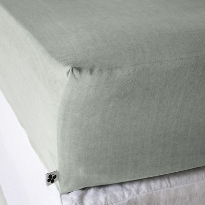 Drap housse lyocell uni Lysandre TERRE DE NUIT