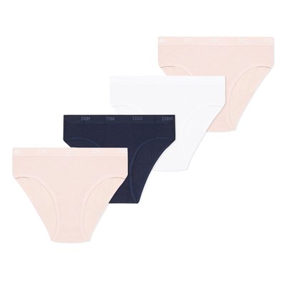 Pack of 4 Briefs in Cotton DIM