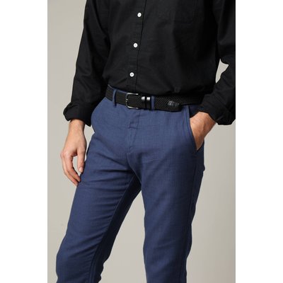 Ceinture à boucle tressée avec empiècements en cuir COMER DEELUXE