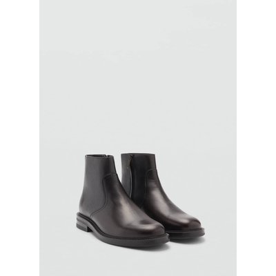 Bottines cuir zip MANGO MAN