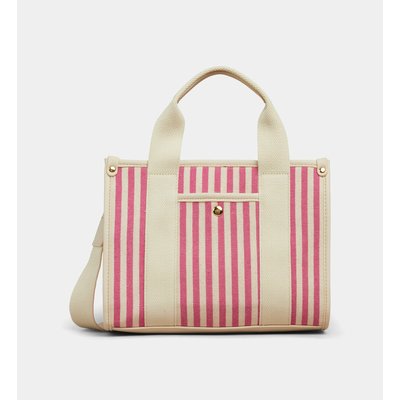 Sac Cabas Mini Teddy En Canvas Rayures GALERIES LAFAYETTE