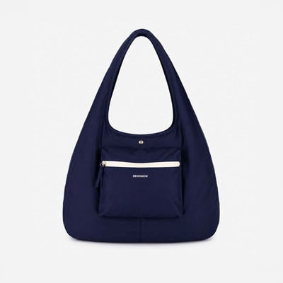 Sac hobo shopping en nylon recyclé NIBELLOU BENSIMON