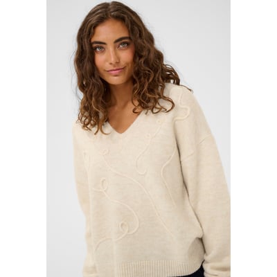 Pull Femme La Redoute En Laine Violet - Col V - Taille 42 - Occasion Très Bon état