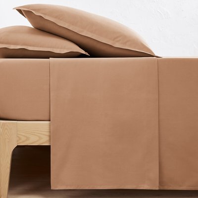 Scenario Plain 100% Cotton Percale 200 Thread Count Flat Sheet LA REDOUTE INTERIEURS
