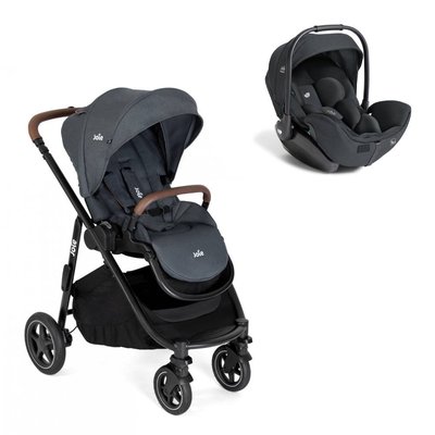 Poussette duo Versatrax Moonlight + siège auto i-Level Pro Ebony JOIE