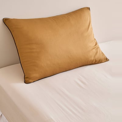 Taie d'oreiller rectangulaire 50x70 cm, en satin de coton GOTS MONOPRIX