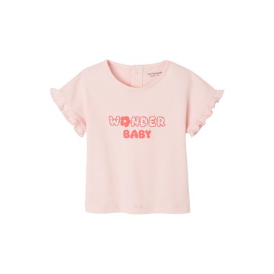 T-shirt à message en coton bio VERTBAUDET