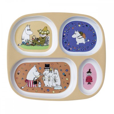 Plateau à 4 compartiments MOOMIN PETIT JOUR