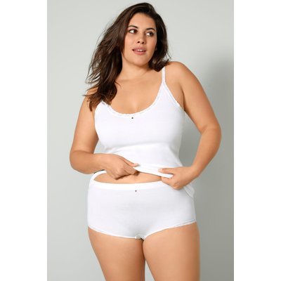 Maillot de corps à bords en dentelle ULLA POPKEN