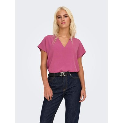 Blouse encolure V, manches courtes JDY