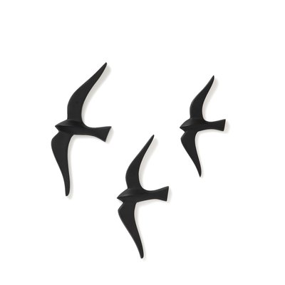 Set van 3 decoratieve vogels voor aan de wand, Tuga LA REDOUTE INTERIEURS