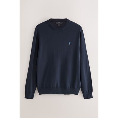 Pull ras du cou standard en coton majoritaire NEXT