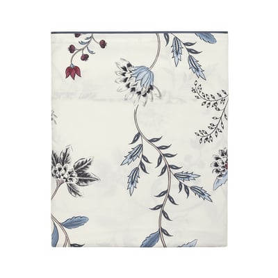 Drap plat imprimé en satin de coton bio, JARDIN D'HIVER ALEXANDRE TURPAULT