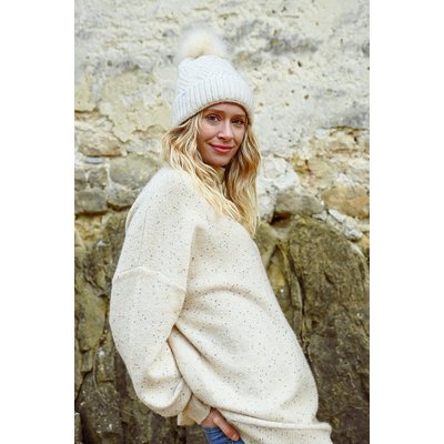 Pull beige paillette La Redoute