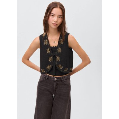 Gilet broderie fleurs MANGO TEEN