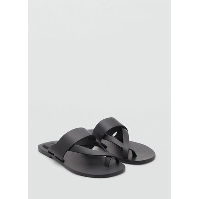 Sandales lanières cuir MANGO TEEN