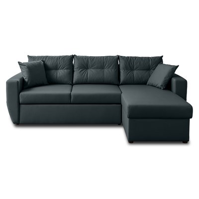 Canapé d'Angle Convertible en Cuir vegan 4 places - ASTORIA LISA DESIGN