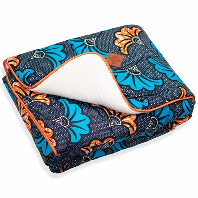 Couverture réversible en gaze de coton WAX SEVIRA KIDS