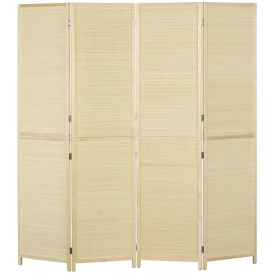 Cloison de séparation Bambou Bois naturel HOMCOM