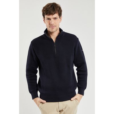 Pull camionneur col zippé en laine CHÂTEAULIN ARMOR-LUX