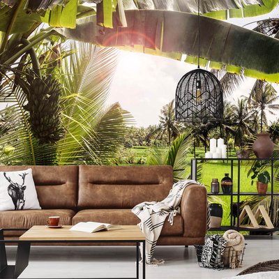 Papier peint panoramique exotique paysage de bali HEXOA