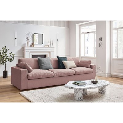 Canapé droit fixe 4 places en tissu, BELAIR BOBOCHIC