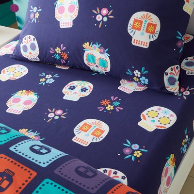 Sugar Skulls Fiesta Fitted Sheet CATHERINE LANSFIELD