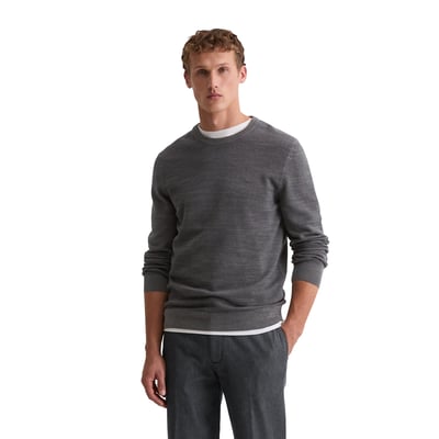 Pull-over regular avec une structure finement piquée MARC O'POLO
