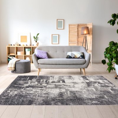 Tapis salon et chambre tissé motif abstrait TRENDA UN AMOUR DE TAPIS