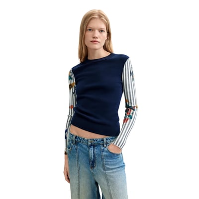 Pull à imprimé floral DESIGUAL
