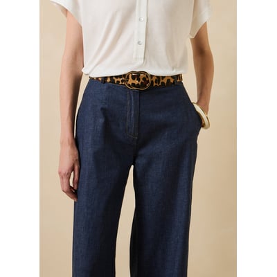 Ceinture léopard boucle ovale LA FEE MARABOUTEE