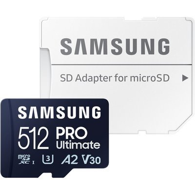Carte Micro SD 512 Go Pro Ultimate avec adaptateur SAMSUNG