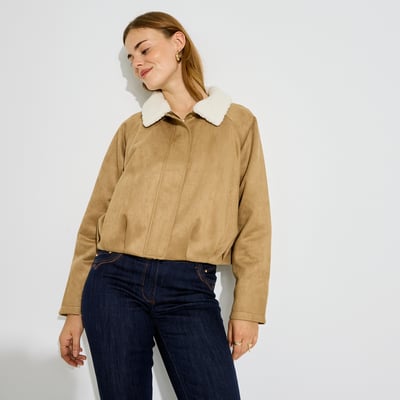 Blouson col amovible GRAIN DE MALICE