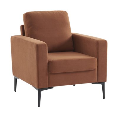 Fauteuil pieds métal velours côtelé BJORN SWEEEK
