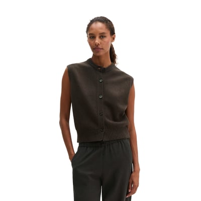 Cardigan sans manches, coupe classique en mélange de laine vierge douce MARC O'POLO