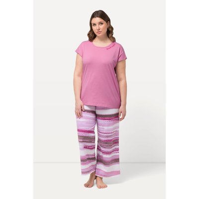Pyjama à rayures avec broderie ULLA POPKEN