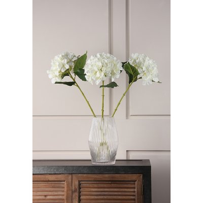 Pack of 3 Artificial Cream Hydrangea Stems SO'HOME